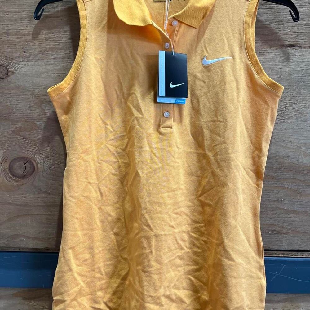 Nike Women's Yellow and Orange Polo-shirts